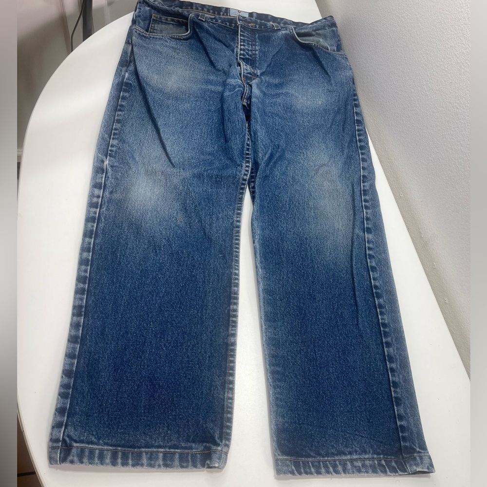 Tyndale FR Jeans Mens 38X29 Blue Flame Resistant Medium Wash FRMC Made in USA